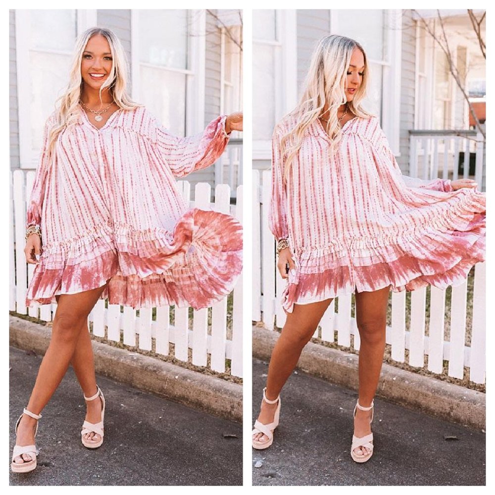 Forever Bonded Tie Dye Shift Dress - NWOT